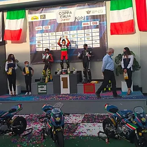 Matteo Masili, pilota Moto3 numero 46 — foto di gara