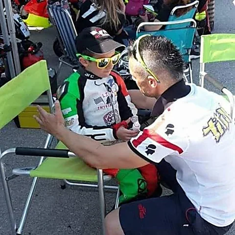 Matteo Masili, pilota Moto3 numero 46 — foto di gara