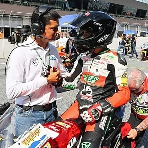 Matteo Masili, pilota Moto3 numero 46 — foto di gara