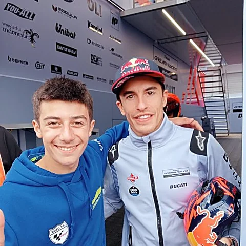 Matteo Masili, pilota Moto3 numero 46 — foto di gara