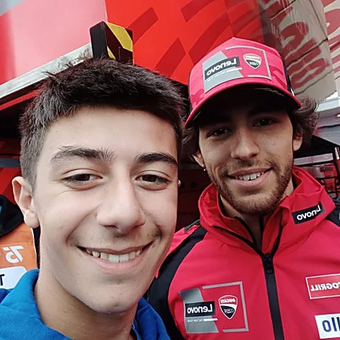 Matteo Masili, pilota Moto3 numero 46 — foto di gara